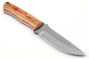 Couteau de chasse artisanal à lame fixe avec manche en bois et lame en acier inoxydable, fournisseur en gros OEM ODM - Product Image 2