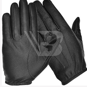 Guantes de Conducción de Cuero de Cabra de Color Natural de Primera Calidad, Guantes de Seguridad Industrial de Algodón para Protección de Manos de Conductores - Product Image 1