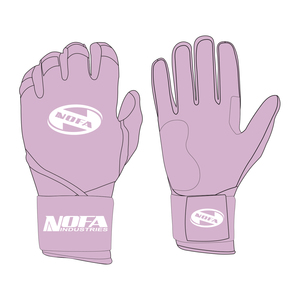 Guantes de Bateo de Cuero NOFA INDUSTRIES, Negros y Blancos, Ambidiestros, Cierre de Hebilla, Acolchados, para Entrenamiento, Unisex, Adultos, Duraderos - Product Image 3