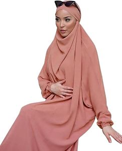 Latest Model 2026 High Quality Burqa Muslim Dress Plain Pink Color Women Abaya Dubai Traditional Islamic Clothing Hijab Abayas - Product Image 3