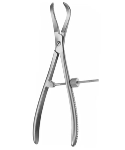 คีมจับกระดูกแบบตรง 205 มม. 8x11 มม. เครื่องมือผ่าตัดกระดูกและข้อ ไม่ผ่านการฆ่าเชื้อ ใช้ซ้ำได้ ทำจากสแตนเลส - Product Image 6