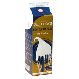 Crema No Láctea, Mejor Precio de Fábrica, Envío Global desde Vietnam, Crema para Cocinar y Batir Deli Choy's, 1 kg, Panadería, HALAL, OEM/ODM - Product Image 1