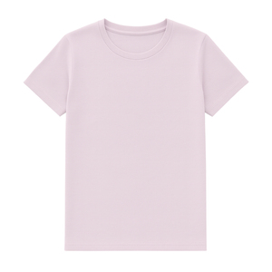 Camiseta Unisex de Cuello Redondo y Manga Corta, Color Rosa Claro, Estampada, Estilo Hip Hop, 100% Algodón, Decoración con Logotipo, Informal - Product Image 1