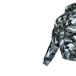 Sweat à capuche polaire coupe-vent style chasse en plein air avec poche kangourou, unisexe, vêtement de travail en coton pour homme, fermeture éclair, saison hivernale - Product Image 3