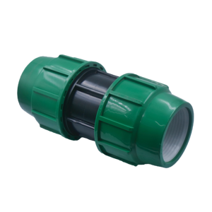Raccord de compression hexagonal haute pression en PE pour tuyau PE souterrain, homologué pour l'irrigation agricole - Product Image 3