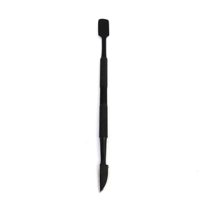 Black Solid Color Stainless Steel Nail Art Manicure Cuticle Pushers <b>Remover</b> <b>Tool</b> Cuticle Nail Pushers Custom Beauty <b>Tools</b> - Product Image 3