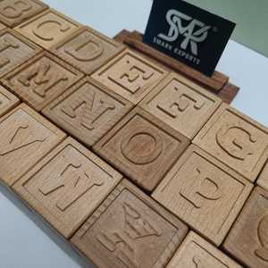 Cubos de Madera del Alfabeto para Aprendizaje Inteligente, Juego de Juguetes Educativos Hechos a Mano para Niños, Práctica de Lectura y Preparación Escolar - Product Image 6