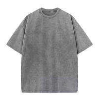 Camiseta Hip Hop Oversize con Lavado Ácido, Nueva Llegada, Algodón de Alta Calidad, Diseño Sólido, Transpirable, de Secado Rápido, para Hombre