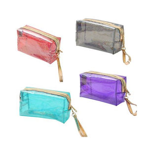 Bolsa de Maquillaje de Vinilo Transparente Ecológica Personalizada con Cierre, Estuche de PVC para Cosméticos de Mujer, Bolsa de Maquillaje Personalizable - Product Image 5