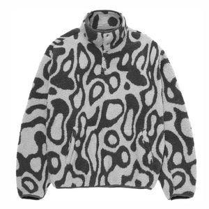 Veste bomber en polaire Sherpa enduite personnalisée OEM pour homme, idéale pour l'hiver, avec impression intégrale sur le devant, respirante et coupe-vent - Product Image 3