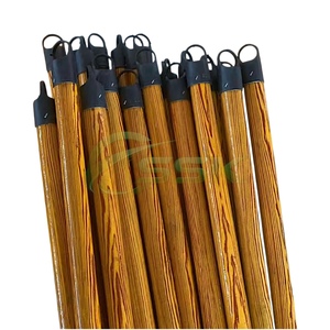 Balai et serpillière en bois naturel 2-en-1 pour le nettoyage de la maison, des toilettes et des meubles, poils doux, manche en plastique écologique, portable - Product Image 3