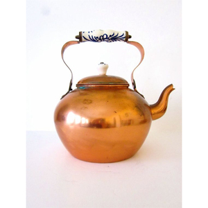 Novelty Copper <b>Kettle</b> With Handle & Lid Ayurvedic Health Benefits Home Kitchen Tabletop Tea Coffee Serving <b>Kettles</b> - Product Image 5