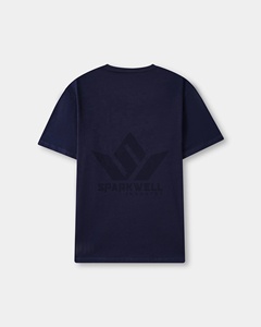 Camiseta Gráfica Azul Marino para Hombre, Manga Corta, Cuello Redondo, Algodón Jersey, Corte Regular, Transpirable, Informal, Estampada - Product Image 2