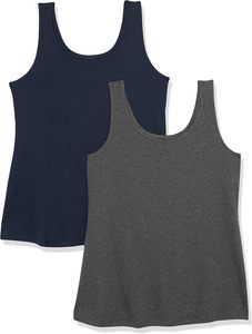 Camiseta sin mangas para mujer, transpirable, de mezcla de algodón, tejido acanalado, chaleco básico para uso diario, fabricante de ropa personalizada al por mayor - Product Image 1
