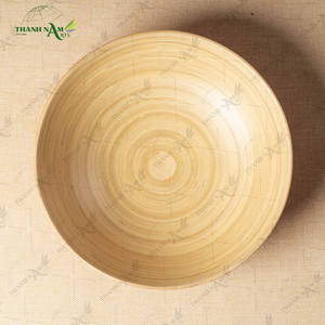 Bol en bambou tissé à la main, bol en bambou écologique, bol à salade en bambou pour la maison et la cuisine - Product Image 3