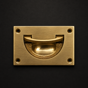 SHUBHAM Solid Brass <b>Chest</b> <b>Handle</b> – Heavy Duty Recessed Flush Pull <b>Handle</b> for Drawer, Cabinet & Furniture - Product Image 4