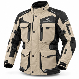 Chaquetas de Motocicleta de Cuero para Hombre, Ropa Deportiva de Marca Personalizada, Traje de Carreras Transpirable, Chaquetas de Cuero para Carreras - Product Image 1