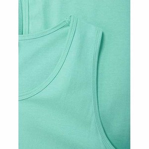 Men's Mint <b>Green</b> O-Neck Solid Knitted Casual Tank <b>Top</b> Plain Dyed Breathable <b>Vest</b> - Product Image 4