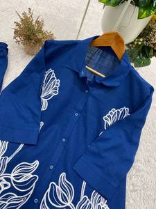 Nuevo Conjunto de Diseño para Mujer, Ropa de Fiesta Bordada, Conjunto de Cordón de Algodón y Mezclilla, Listo para Usar, de Secado Rápido, Elástico, Reversible, Sin Arrugas - Product Image 6