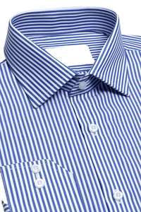 เสื้อโปโลผู้ชายพรีเมียมขายส่ง - ลายทางสีน้ำเงิน สวมใส่สบายสำหรับออฟฟิศ - รับผลิตแบบ OEM - Product Image 6