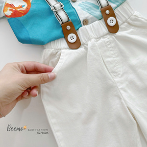 Conjunto Casual de Invierno para Niños, Camisas de Manga Larga, Pantalones Holgados con Tirantes, Conjuntos de Ropa para Niños Pequeños - Product Image 6