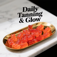 Fabricant de Gummies Autobronzants à Marque Blanche DHA Vitamine E Produits de Beauté Éclat de Peau Supplément Bronzant Sans Soleil Végétalien