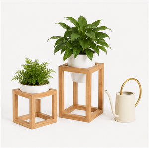 Wooden Plant <b>Stand</b> for Indoor Plants Wood Planter Holder & Sturdy Flower <b>Pot</b> <b>Stand</b> for Living Room Home Decor and Office Display - Product Image 4