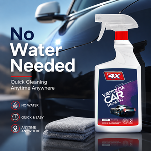 4X Champú para Auto sin Agua, Spray de Cera, Limpiador de Polímero de Carnauba y Silicona, Pulidor, Brillo, Protección de Pintura, Detallador - Product Image 3