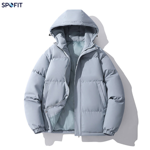 Nouveau Manteau d'hiver en duvet à capuche noir uni, épais, imperméable, décontracté, coupe ample, fermeture éclair, longueur standard, vêtement d'extérieur - Product Image 3