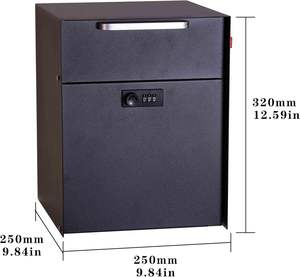 Boîte aux lettres en métal Weather Shield Indian pour POST avec construction durable antirouille, design moderne, utilisation extérieure à long terme - Product Image 1