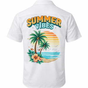 เสื้อโพลีเอสเตอร์สีขาวสั่งทำขายส่งสำหรับผู้ชาย - ผู้ผลิต OEM ขายส่งโดยตรง - Product Image 2