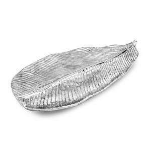 Assiette en métal en forme de feuille de luxe de haute qualité en acier inoxydable pour aliments frits, prix d'usine, pour restaurant - Product Image 1