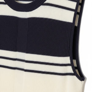 High Quality Custom Slim Fit Rib-Knit <b>Sleeveless</b> <b>Sweater</b> Vest Casual Crew Neck Pullover Tops for Men Polyester Quick Dry - Product Image 4