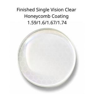 เลนส์สำเร็จรูป Single Vision FSV รุ่น 1.6 เลนส์ทรงกลมใสเคลือบ Honeycomb Coating HCC สำหรับแว่นตา ขนาด 65 70 75 มม. - Product Image 1