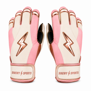 Gants de frappe en cuir rouge personnalisables pour adultes unisexes, gauche/droite, avec fermeture auto-agrippante, durables, légers et respirants - Product Image 4