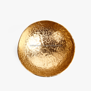 Vente directe d'usine Conception martelée Bol en métal de couleur chromée Finition mate polie pour différentes tailles pour l'artisanat naturel - Product Image 4