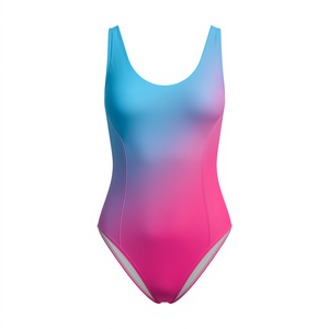 Maillot de bain une pièce dégradé ombré pour femme, maillot de bain de plage haut de gamme, OEM ODM - Product Image 3