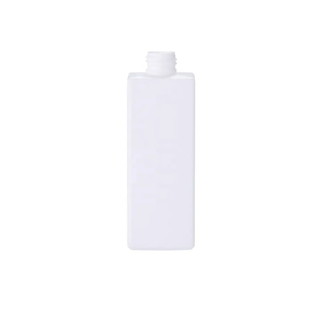 Botol kosong plastik kotak putih PP 250ml dengan pompa semprot tutup tutup kosmetik perawatan kulit (GQ250-PP)
