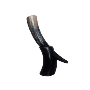 Corne à boire en buffle de style viking, faite à la main, finition naturelle, écologique, mug à bière au design vintage pour usage domestique, vente en gros - Product Image 5