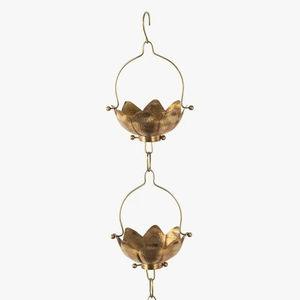 Cadena de Lluvia Decorativa de Hierro con Flujo de Agua Visible que Crea un Ambiente Relajante al Aire Libre - Product Image 1