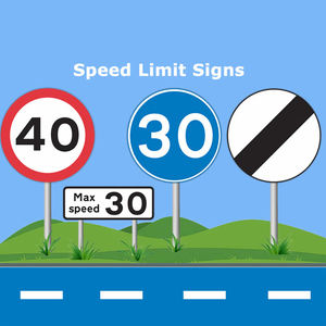 Custom 30mph 40km 60mph Reflective Solar LED Speed Limit <span class=keywords><strong>Road</strong></span> Sign 69 Signage Board on <span class=keywords><strong>Road</strong></span> Reino Unido EUA Sign Speed Limit 59 - Product Image 6