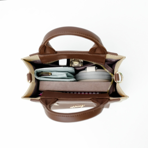 Sac à fermeture éclair portable en cuir microfibre Hody CILLIE, tendance, durable, avec poignée souple de taille moyenne pour les voyages - Product Image 2