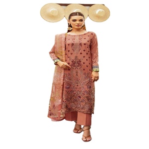 Ramsha Vol MASHAAL-12 Maxi Frock Heavy Embroidered Lawn Three-Piece Punjabi Suit for Women <b>Eid</b> <b>Dresses</b> <b>Pakistani</b> Salwar Indian - Product Image 1