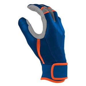 Gants de frappe bleus avec fermeture auto-agrippante pour l'entraînement, unisexe adulte, en tissu tricoté durable en spandex et nylon - Product Image 2