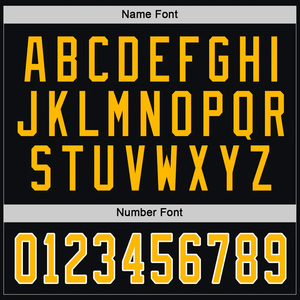 Custom Logo <b>Men's</b> <b>Black</b> Yellow Ice Hockey Jersey V-Neck Full Sleeve Sublimated Print Breathable Polyester Mesh Apparel - Product Image 5