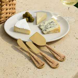 2024 superventas Servidor de pastel de acero espejado para cucharas de fiesta y boda de la India y tenedores de metal y mango de forja rústica - Product Image 3