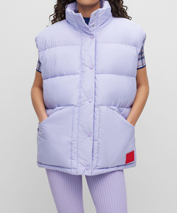Lightweight Breathable & Waterproof Embroidery Puffer <b>Jacket</b> <b>Sleeveless</b> Stylish <b>Women</b> Winter Canvas Puffer Coat - Product Image 1