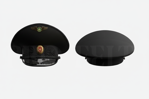 Classic Formal Dress Cap with Embroidered Gold Detail Premium Adjustable Uniform Style Headwear for Ceremonial Use Visor Caps - Product Image 2