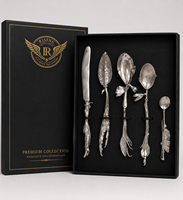 Ensemble de couteau et spatule à gâteau de luxe à motif floral, en acier inoxydable de qualité supérieure, coffret cadeau pour mariage
