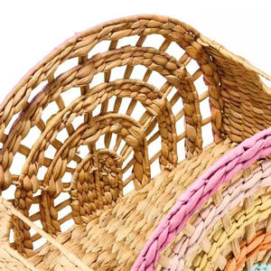 Cesta de Agua de Jacinto para Guardería, Cesta de Almacenamiento Arcoíris, Jacinto Pintado para Recoger Agua para Habitaciones Infantiles - Product Image 4